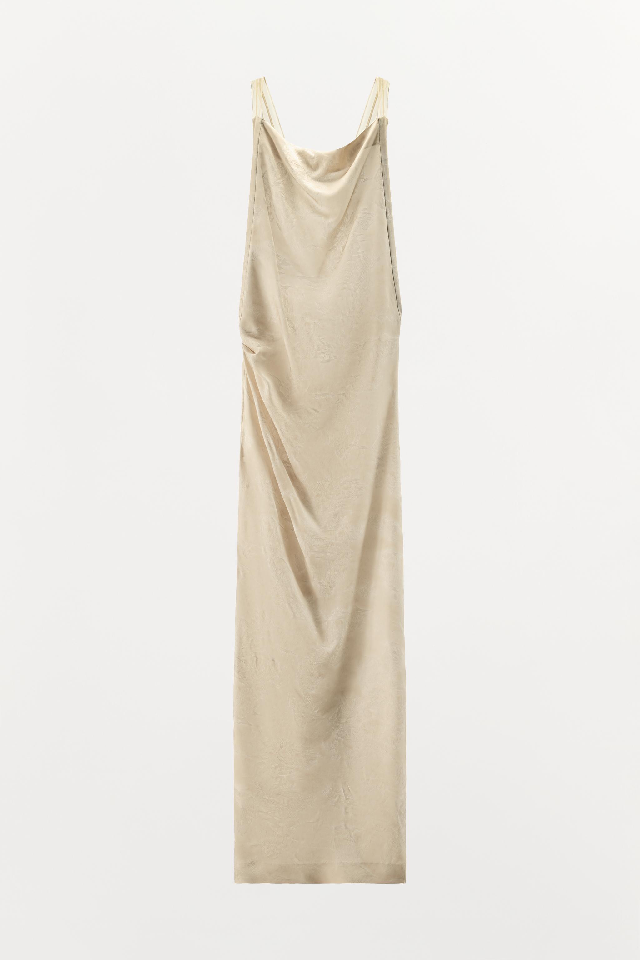 COMBINATION STRAPPY JACQUARD DRESS